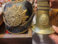 Mecklenburg Schwerin helmet and bugle.jpg