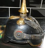 Prussian Dragoon Regiment No1 Officers Pickelhaube (3).JPG
