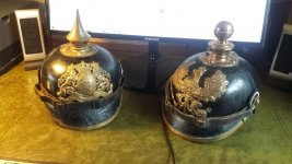 My 2 latest additions. A Bavarian M1895, marked IR9, and a Prussian artillery M1895. Both EM, ...jpg My 2 latest additions. A Bavarian M1895, marked IR9, and a Prussian artillery M1895. Both EM, ...jpg