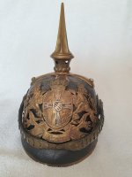 Bayern Infantry officer Pickelhaube 1915 Front full.jpg