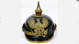 World War I Enlisted Prussian Pickelhaube Spiked Helmet F .jpg