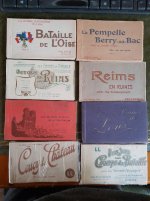 8 postcard albums, all complete..jpg