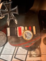 Imperial ribbon bar with portrait of KWII.JPG