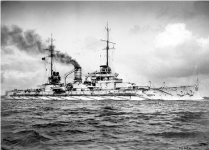 Believed to be SMS Posen Nassau class battleships (1908).png