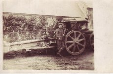 WW1 GERMAN Soldier poses on the rear half of Morser 21cm 1917.jpg