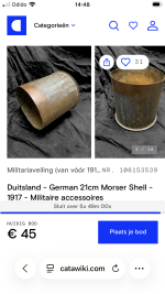 Duitsland - German 21cm Morser Shell - 1917 - Militaire accessoires - online veiling Catawiki.png